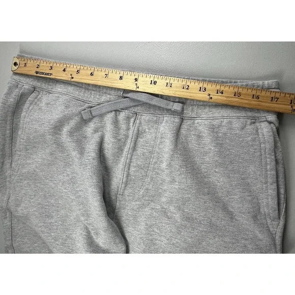 American Giant Mens Classic Sweatpants Joggers Large Gray Midweight Fleece - Picture 6 of 10